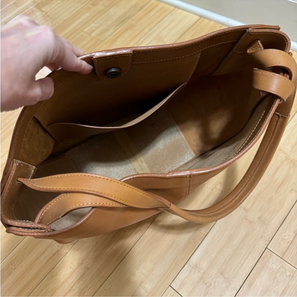 Large ABLE Tan GENUINE Leather Tote Bag - Picture 7 of 7